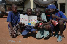 kids with book